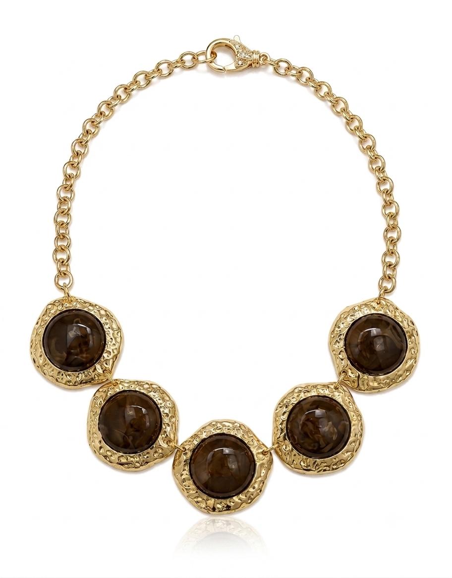 Brown Stones Necklace