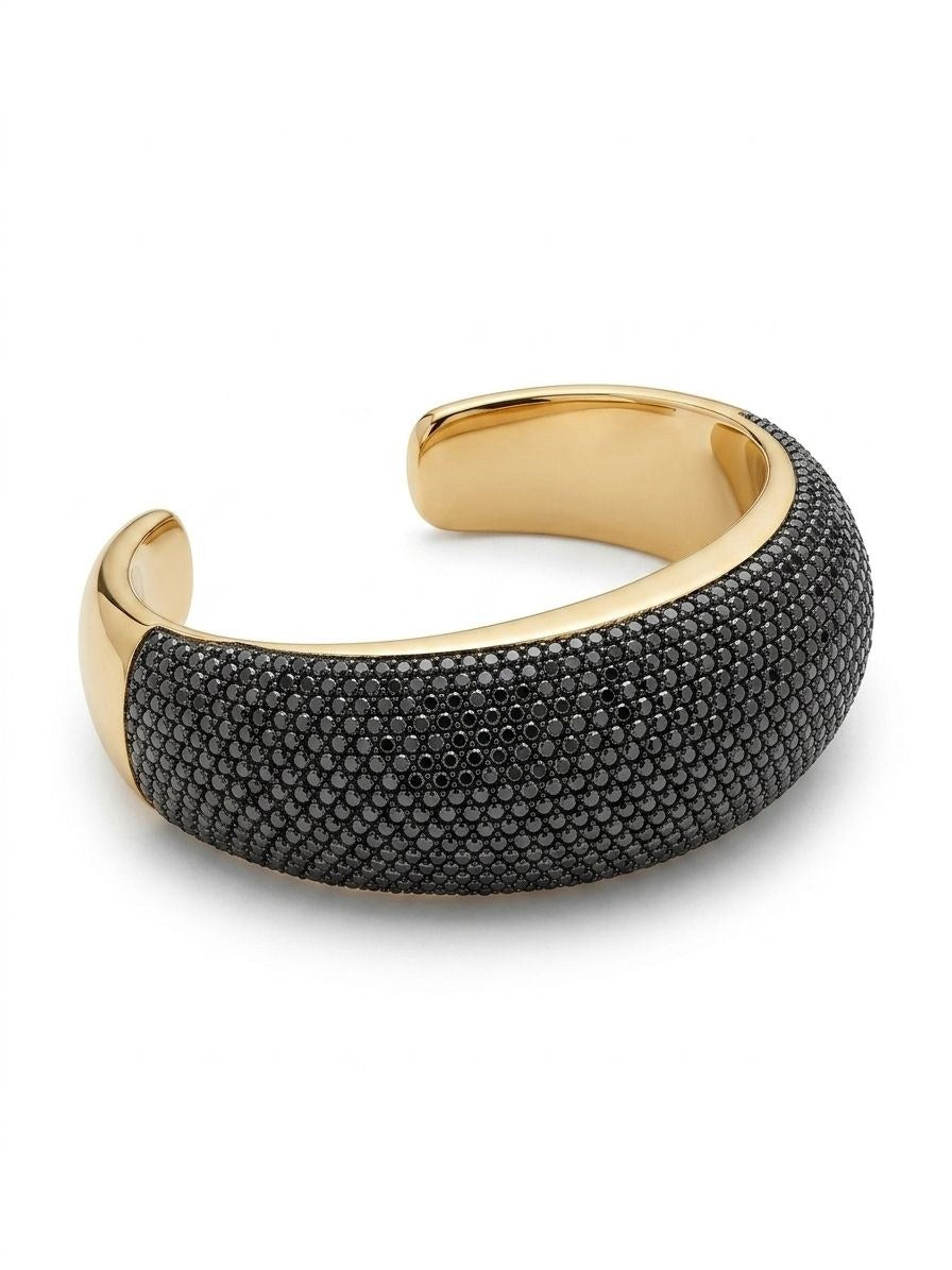 Black cuff bracelet