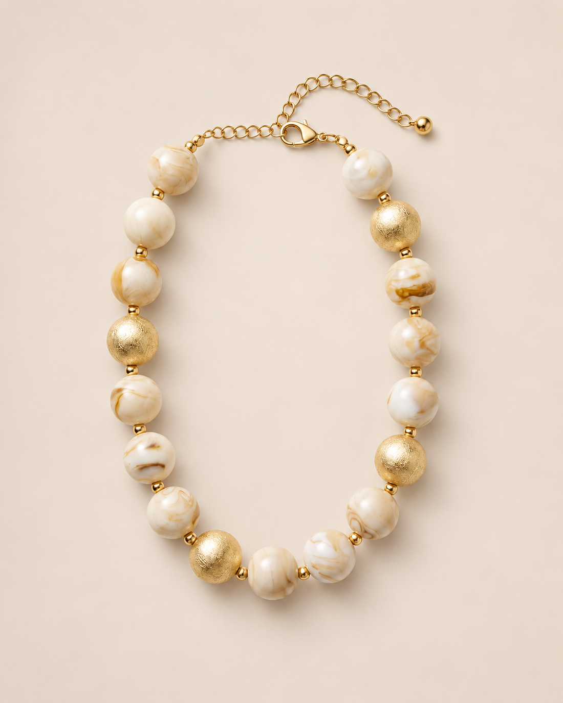 Gold Pearl Necklace
