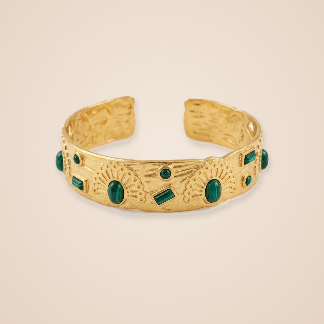 Green Gem Gold Bracelet