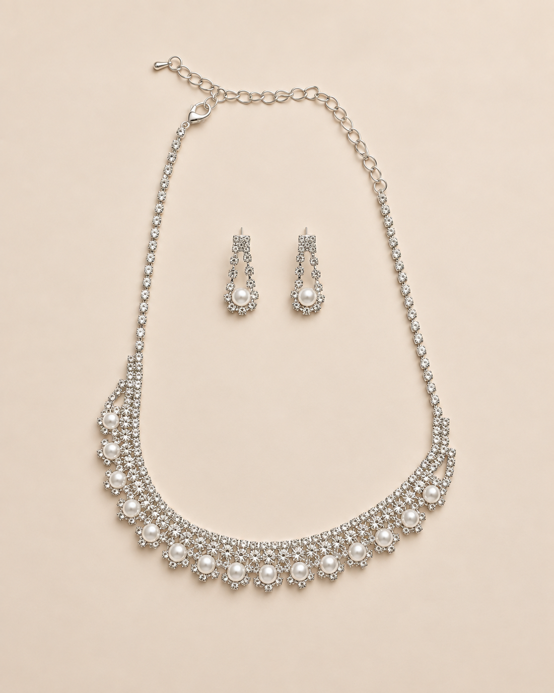 Radiant Crystal & Pearl Statement Suite