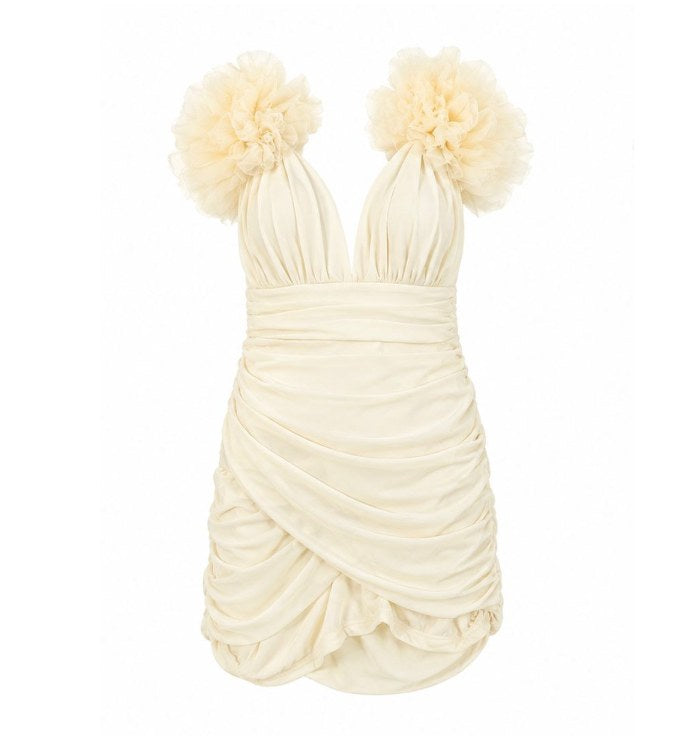 Ruffled Offwhite dress