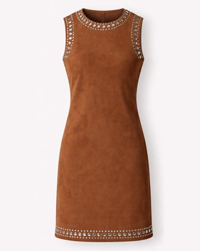 Brown Suede Dress