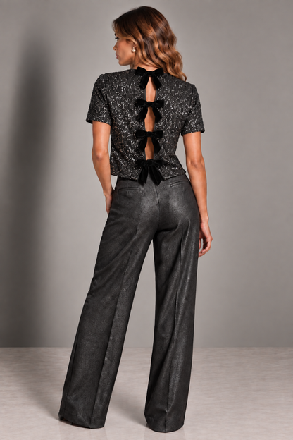 Blouse soiree Silver