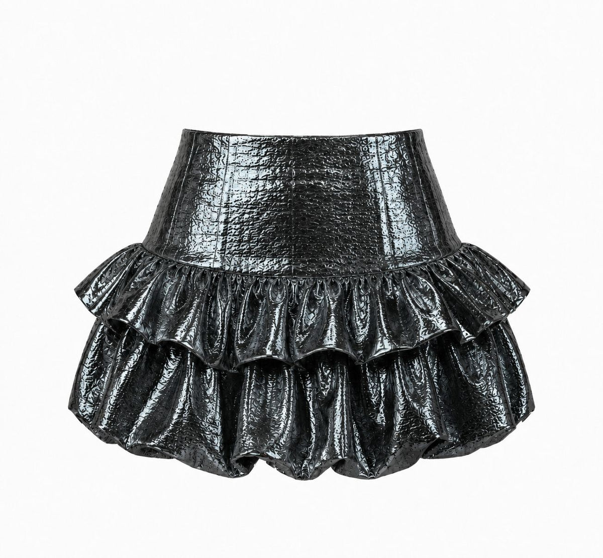 Metallic Bubble Skirt