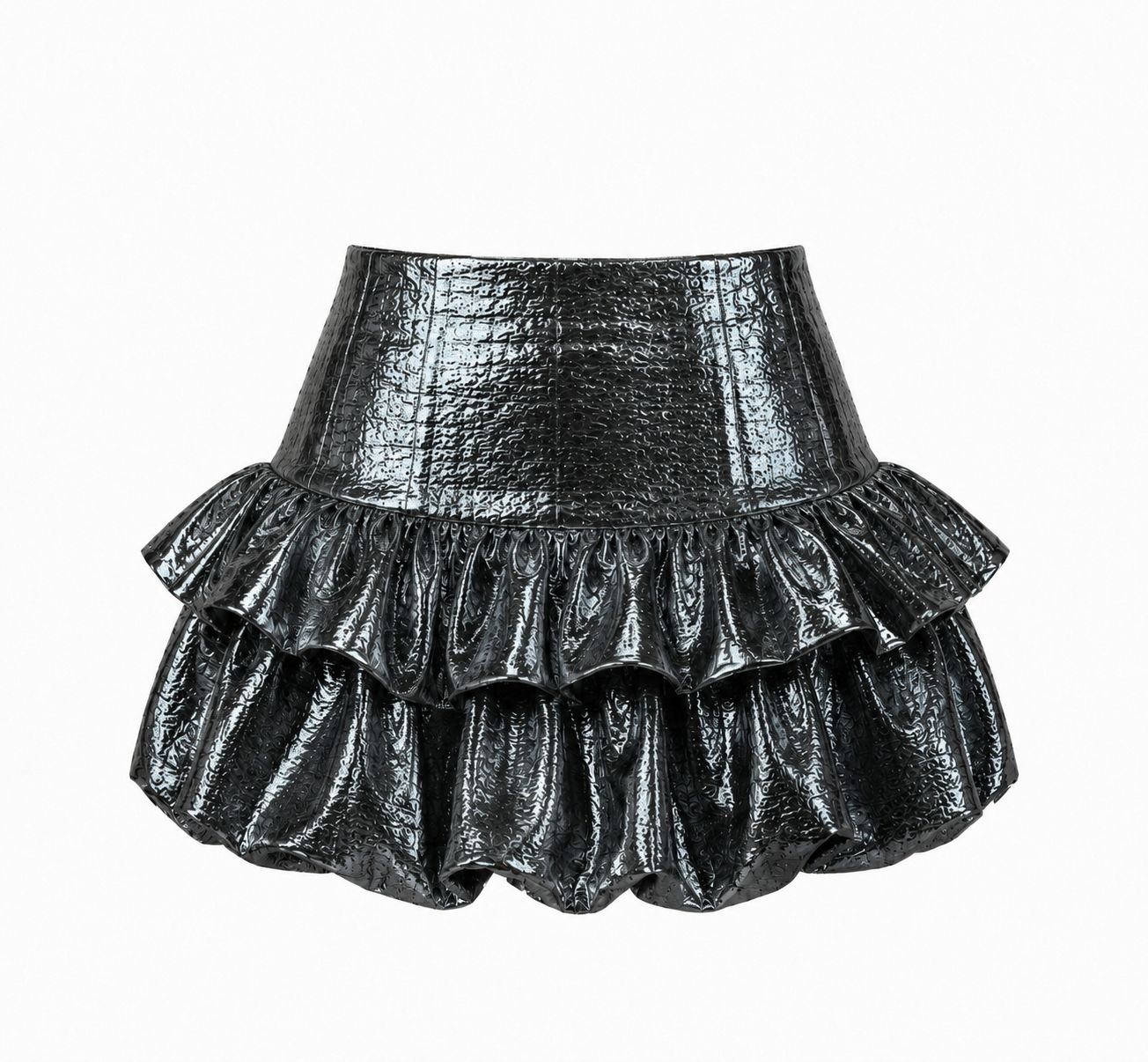 Metallic Bubble Skirt