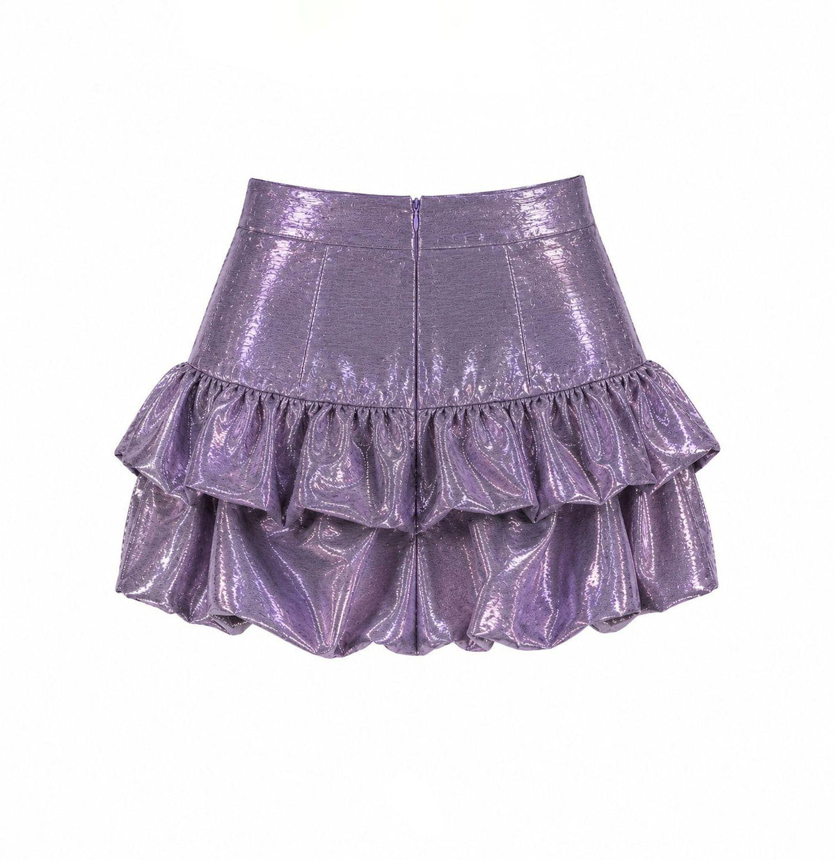 Metallic Bubble Skirt