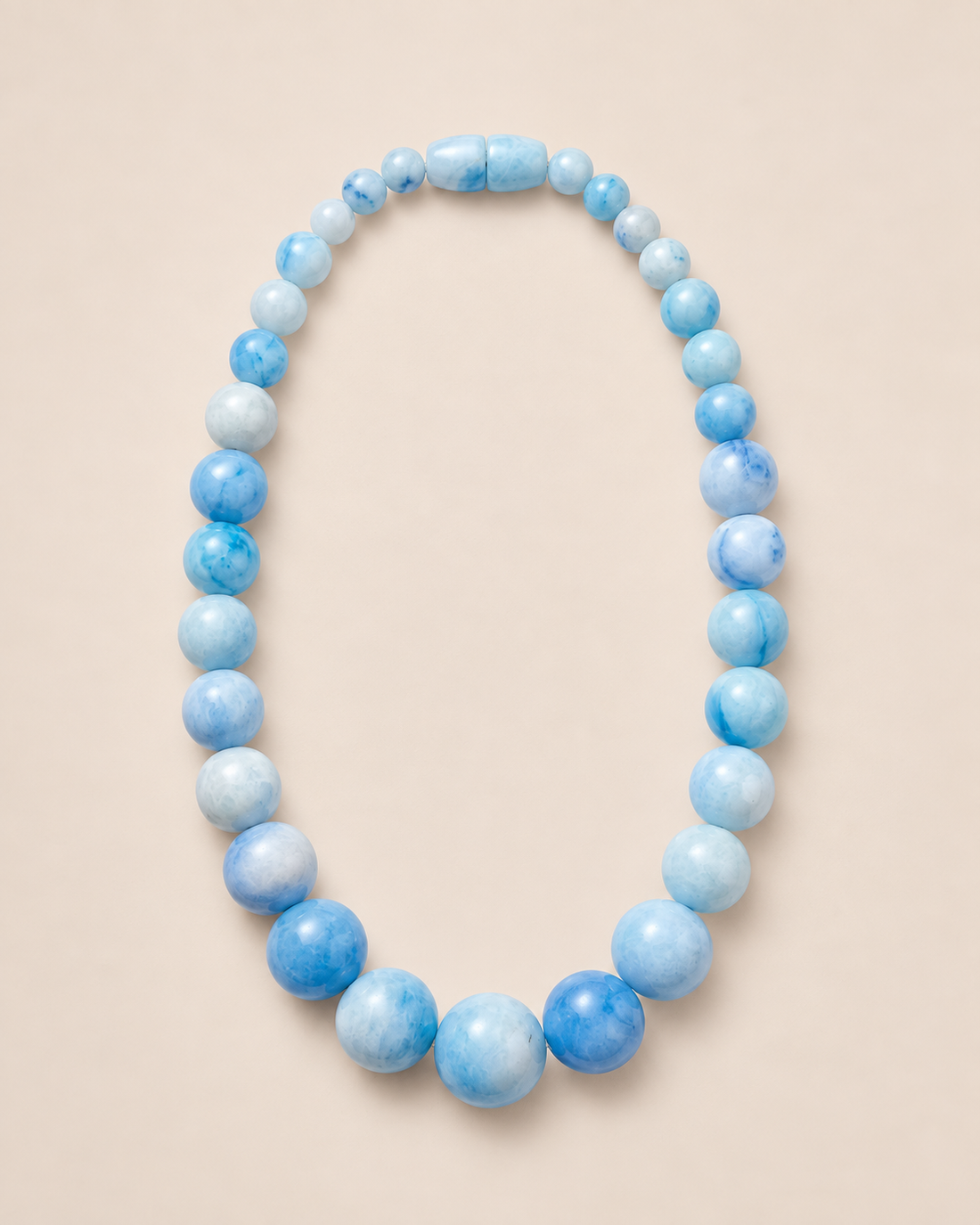 Aqua Beaded Necklace