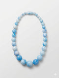 Aqua beaded necklace