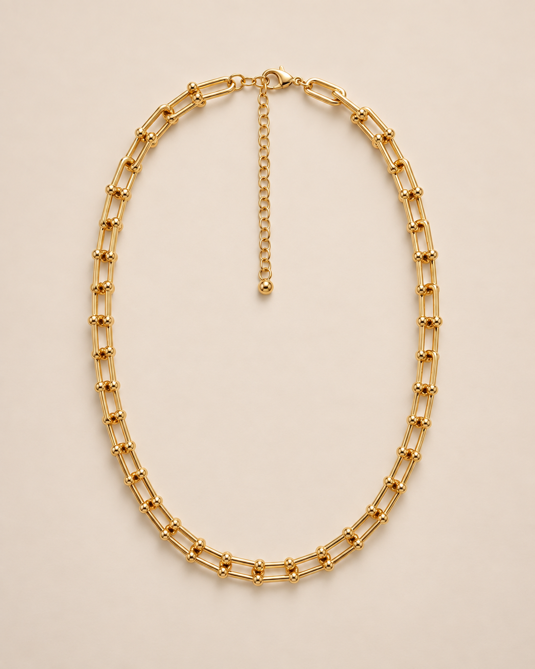 Architectural Gold Link Collar