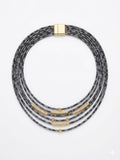 Black beaded necklace