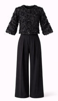 Black Jacket ballon with flowers
