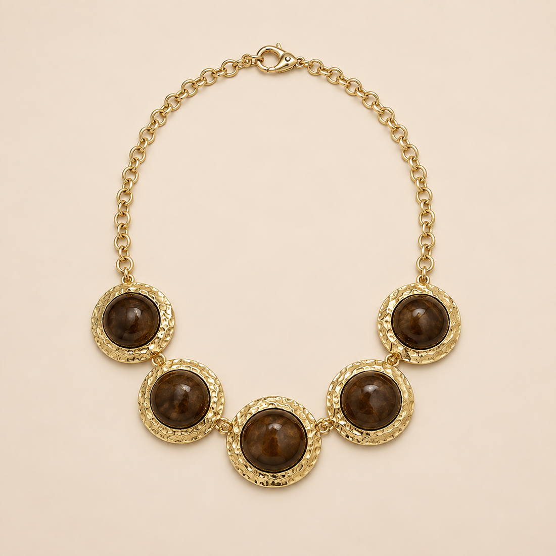 Brown Stones Necklace