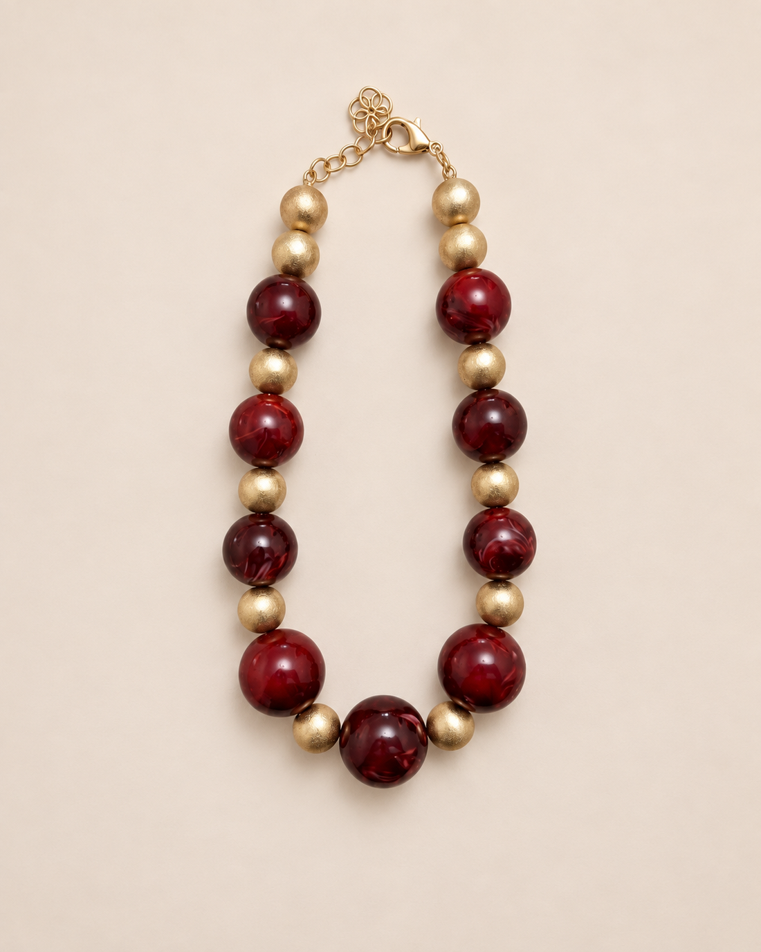 Burgundy Velvet Luxe Chunky Collar