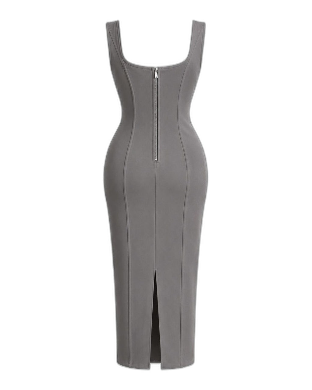 Corset midi dress Grey