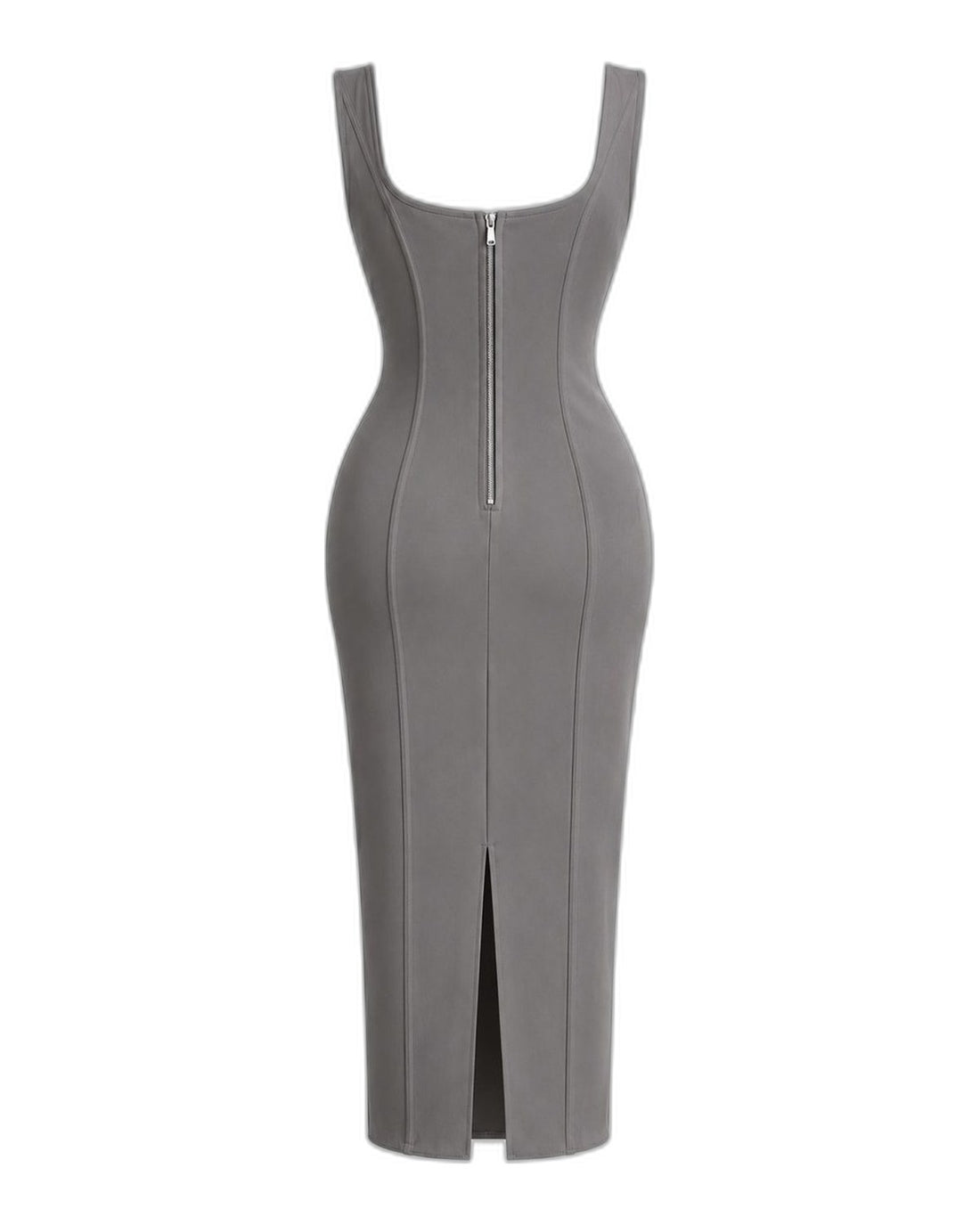 Corset midi dress Grey