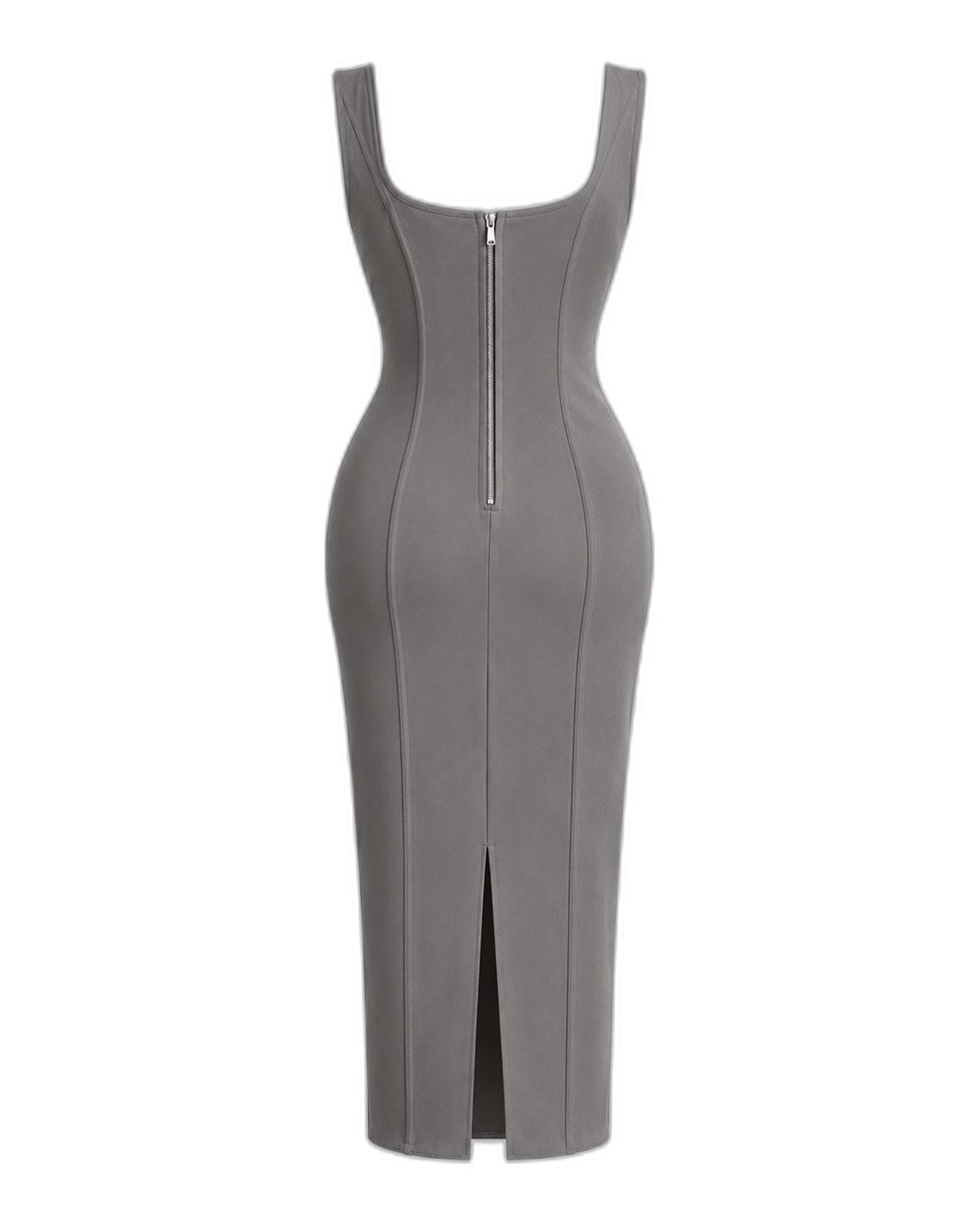 Corset midi dress Grey