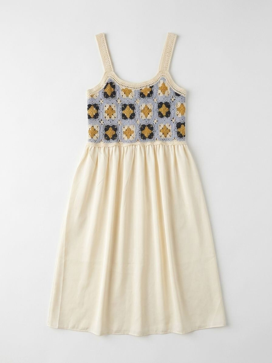 Crochet Dress — Grey