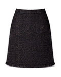Crystal-Trim Skirt— Black