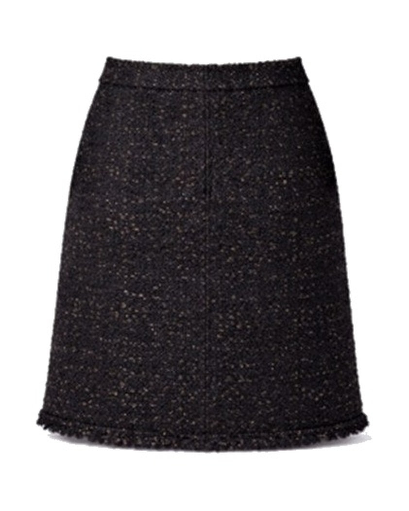 Crystal-Trim Skirt— Black