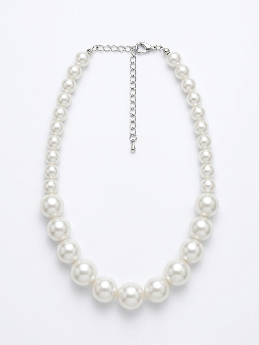 Textured Pearl Necklace