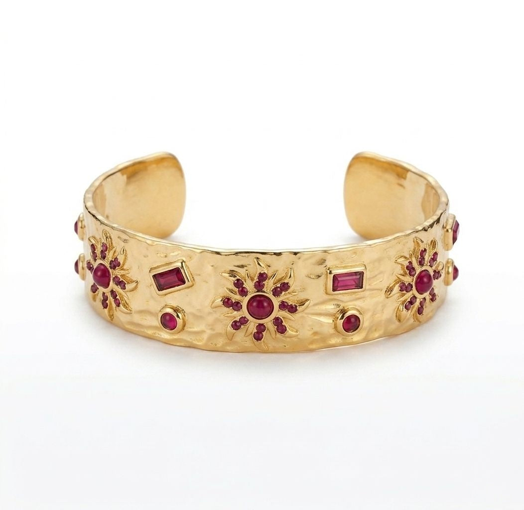 Gold Red Cuff
