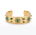 Enamel Gold Cuff