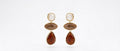 Garnet chandelier earrings