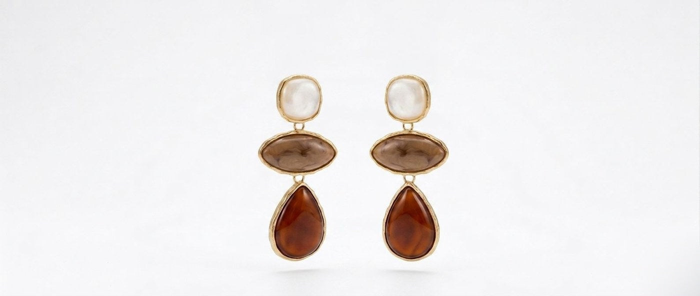 Garnet Chandelier Earrings