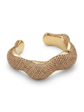 Gold cuff bracelet