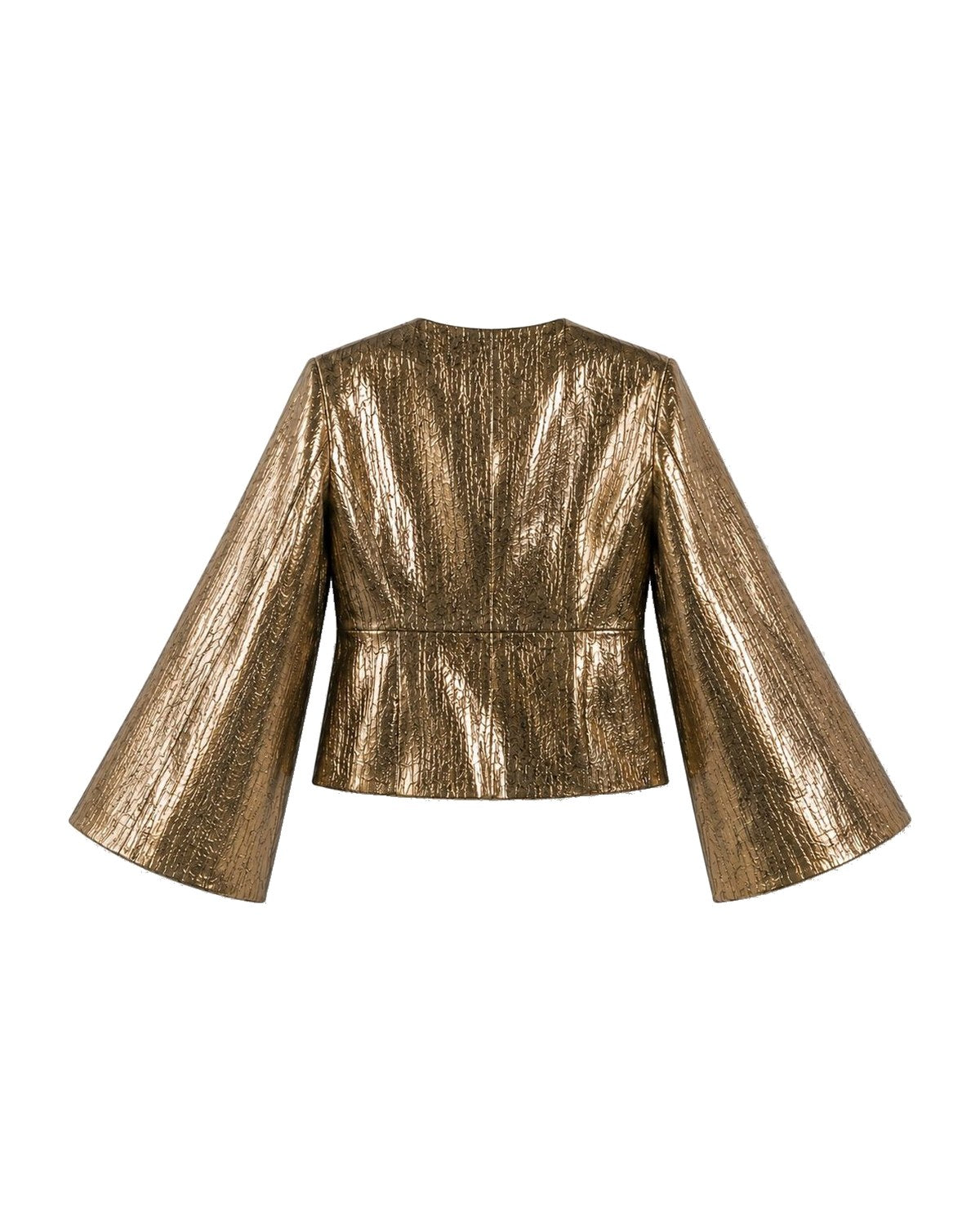Gold metallic jacket Gold back