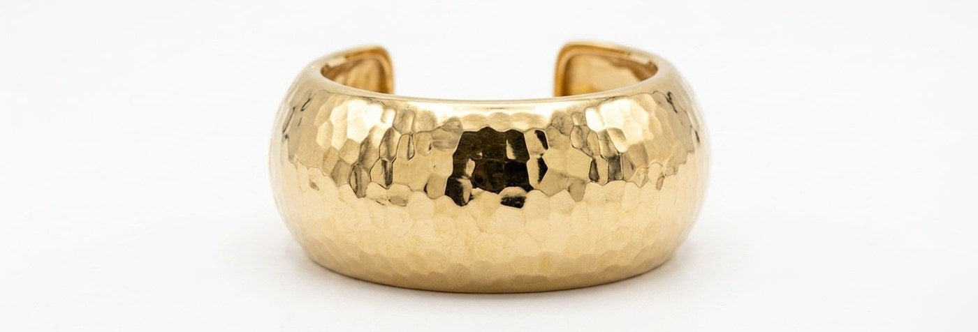 Hammered Gold Mini Cuff