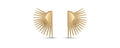 Gold stud earrings