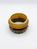 Gold textured bangle