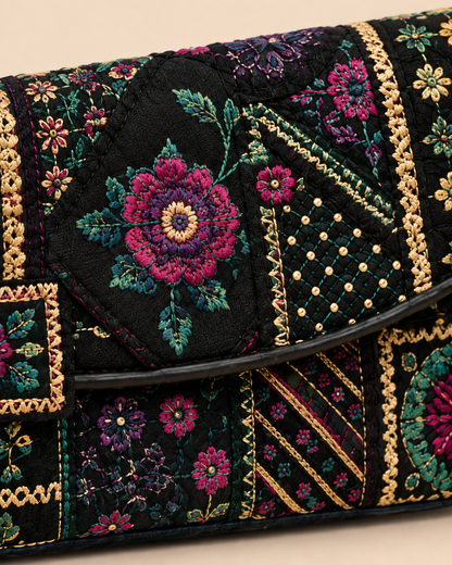 Handcrafted Beaded Crossbody Mini Bag - Detail