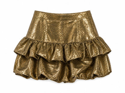 Metallic Bubble Skirt