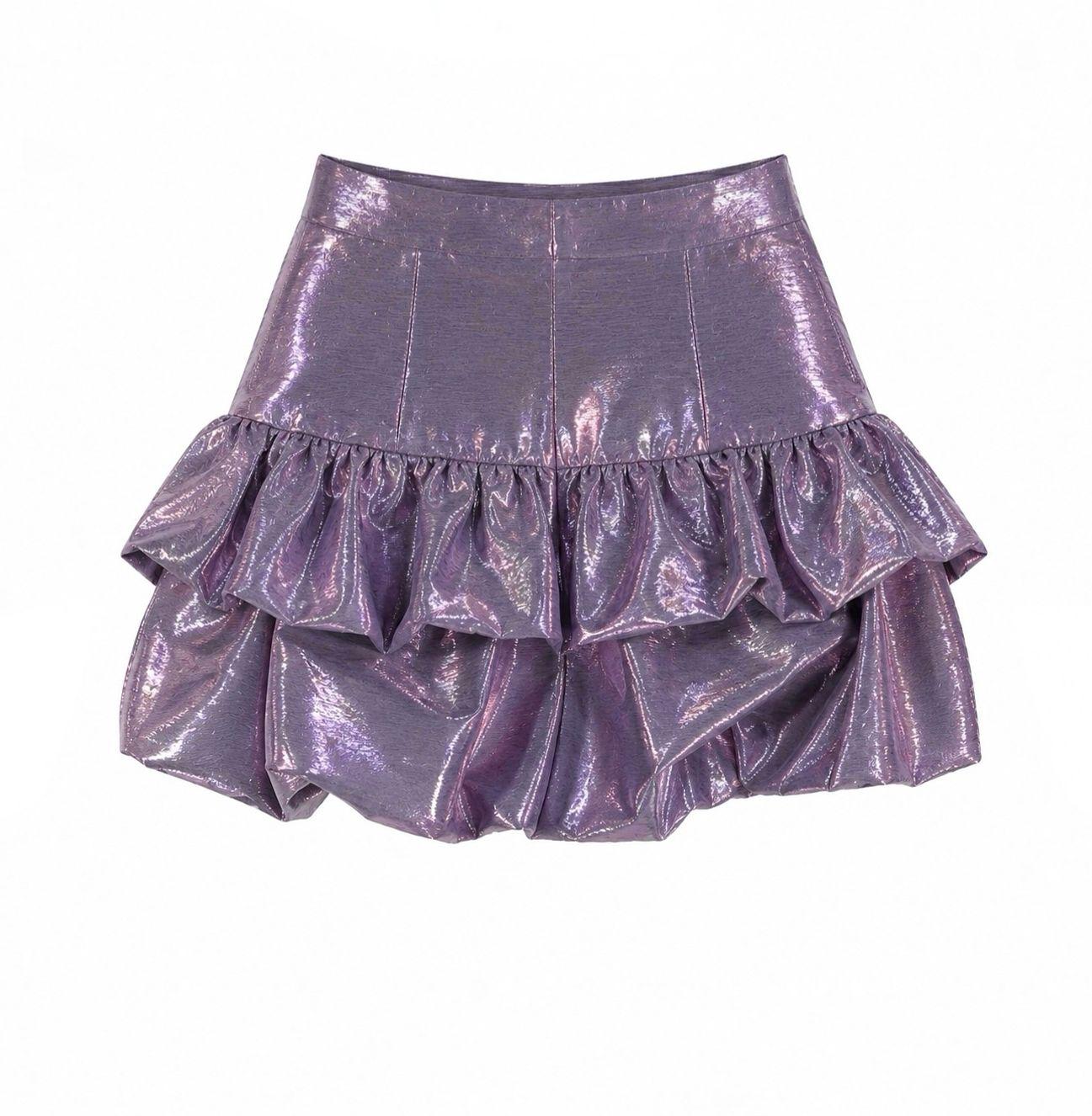 Metallic Bubble Skirt