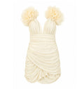 Ruffled Offwhite dress