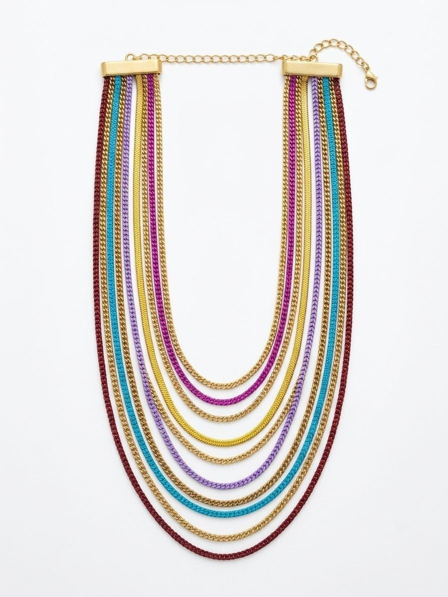 Silver Multi-Strand Necklace