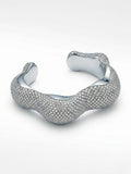 Silver Textured Cuff