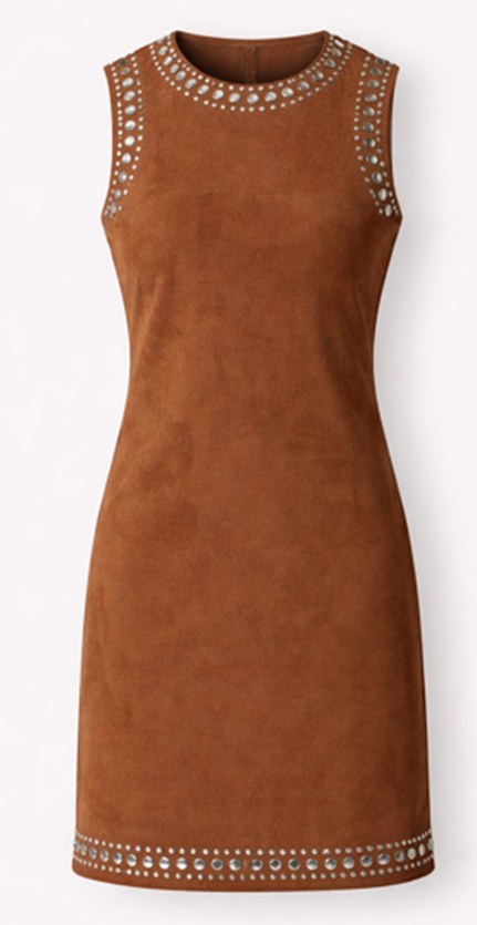 Suede dress 20691