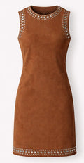 Suede dress 20691