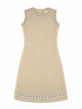 Beige Suede Dress
